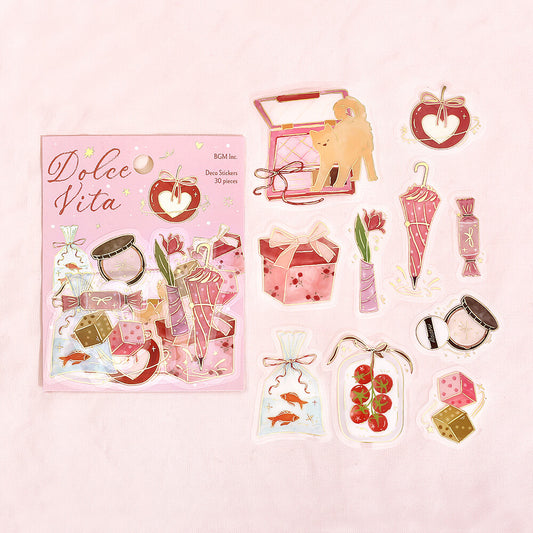 BGM Flake Stickers - Clear Dolce Vita Gift Giving Day | Papermind Shop