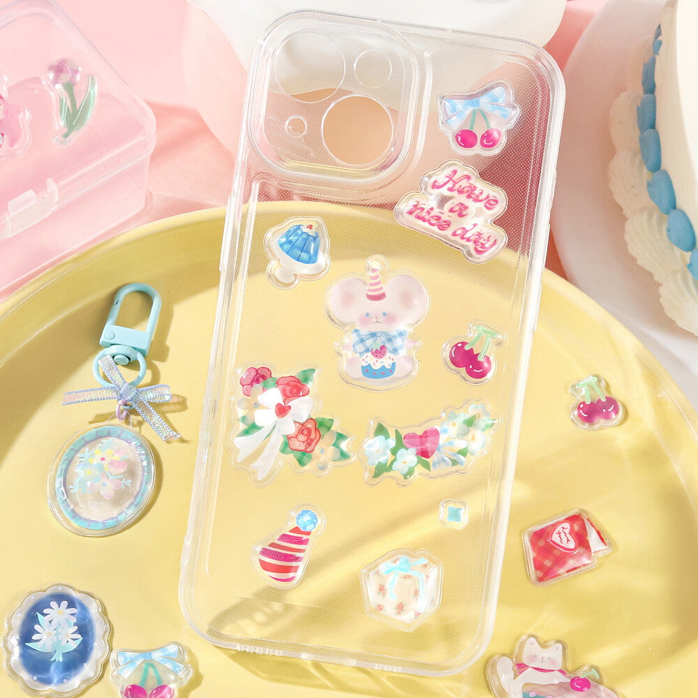 BGM Sticker Sheet - Sparkling 3D Sticker Merci | Papermind Shop
