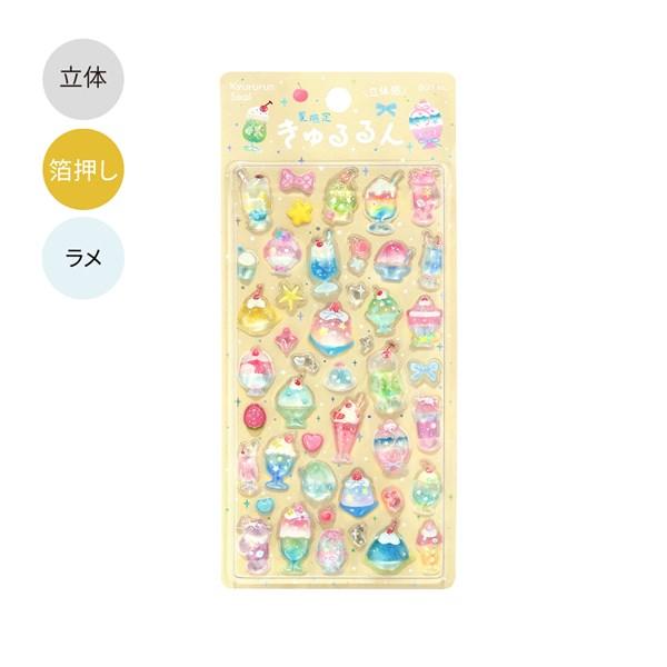 BGM Sticker Sheet Sparkling 3D Sticker Summer Sweets