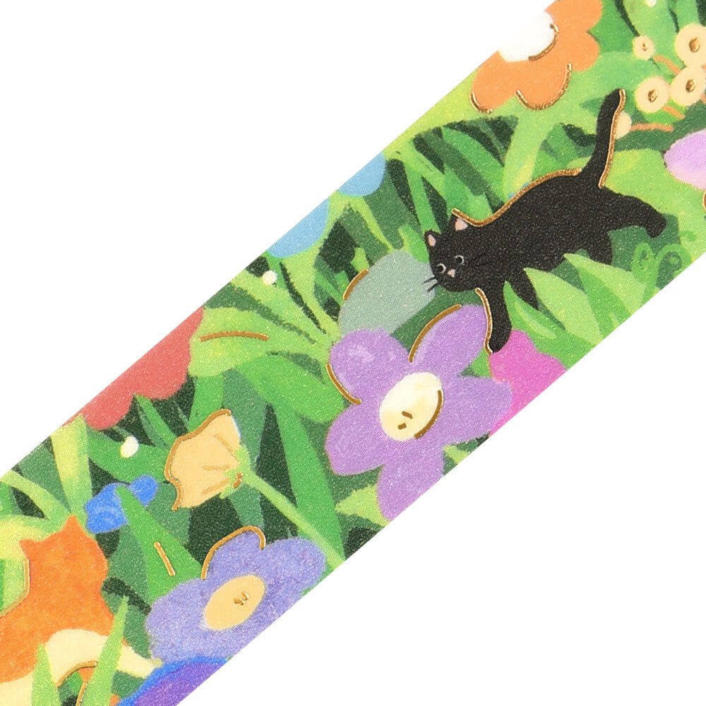 BGM 20mm Washi Masking Tape – The Cat's Journey: Flowering Meadow 