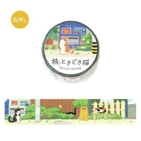 BGM 20mm Washi Masking Tape – The Cat's Journey: Afternoon in the Back Alley 