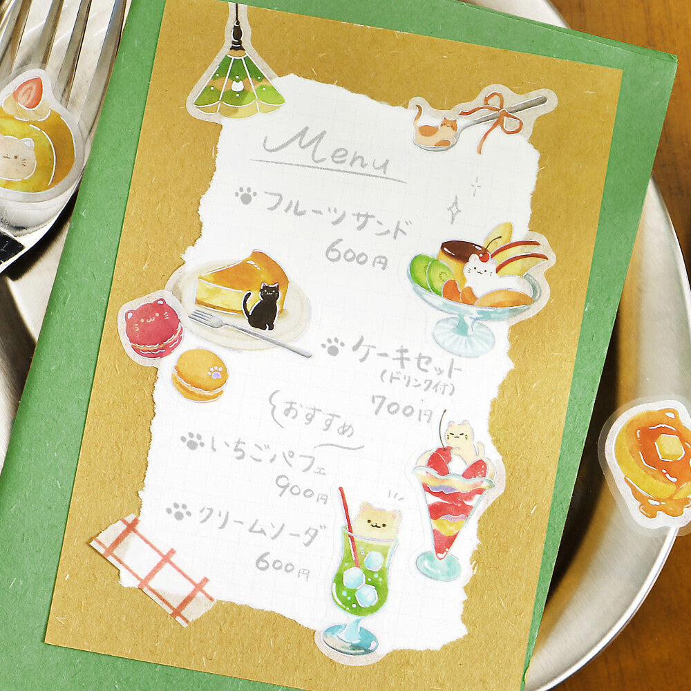 BGM Foil-Stamped Flake Stickers – Itadakimasu Nyaa: Cat Cafe 