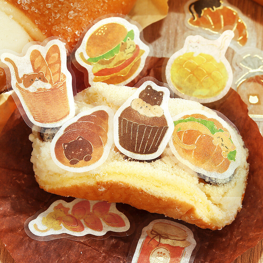BGM Foil-Stamped Flake Stickers – Itadakimasu Nyaa: Cat Bakery 