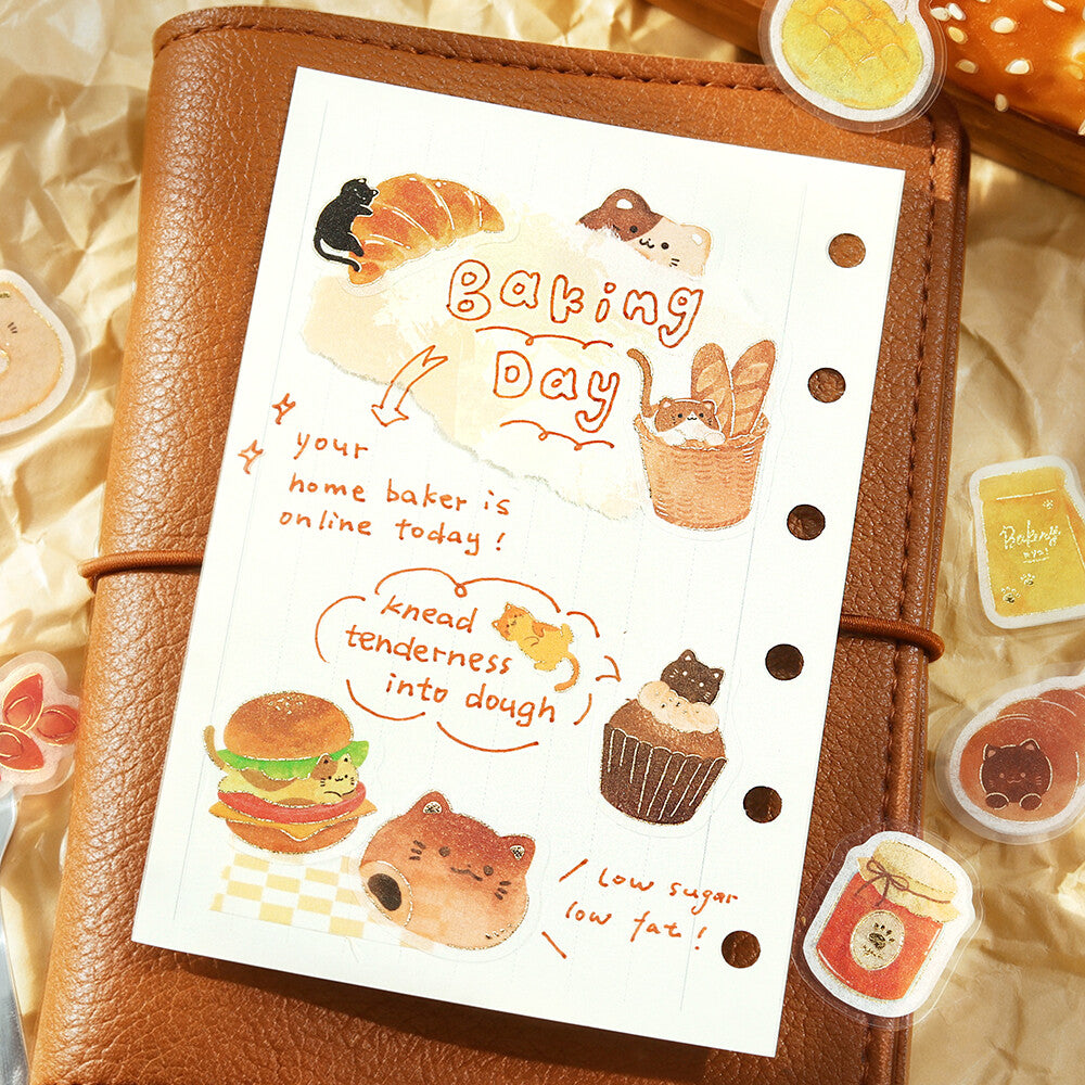 BGM Foil-Stamped Flake Stickers – Itadakimasu Nyaa: Cat Bakery 