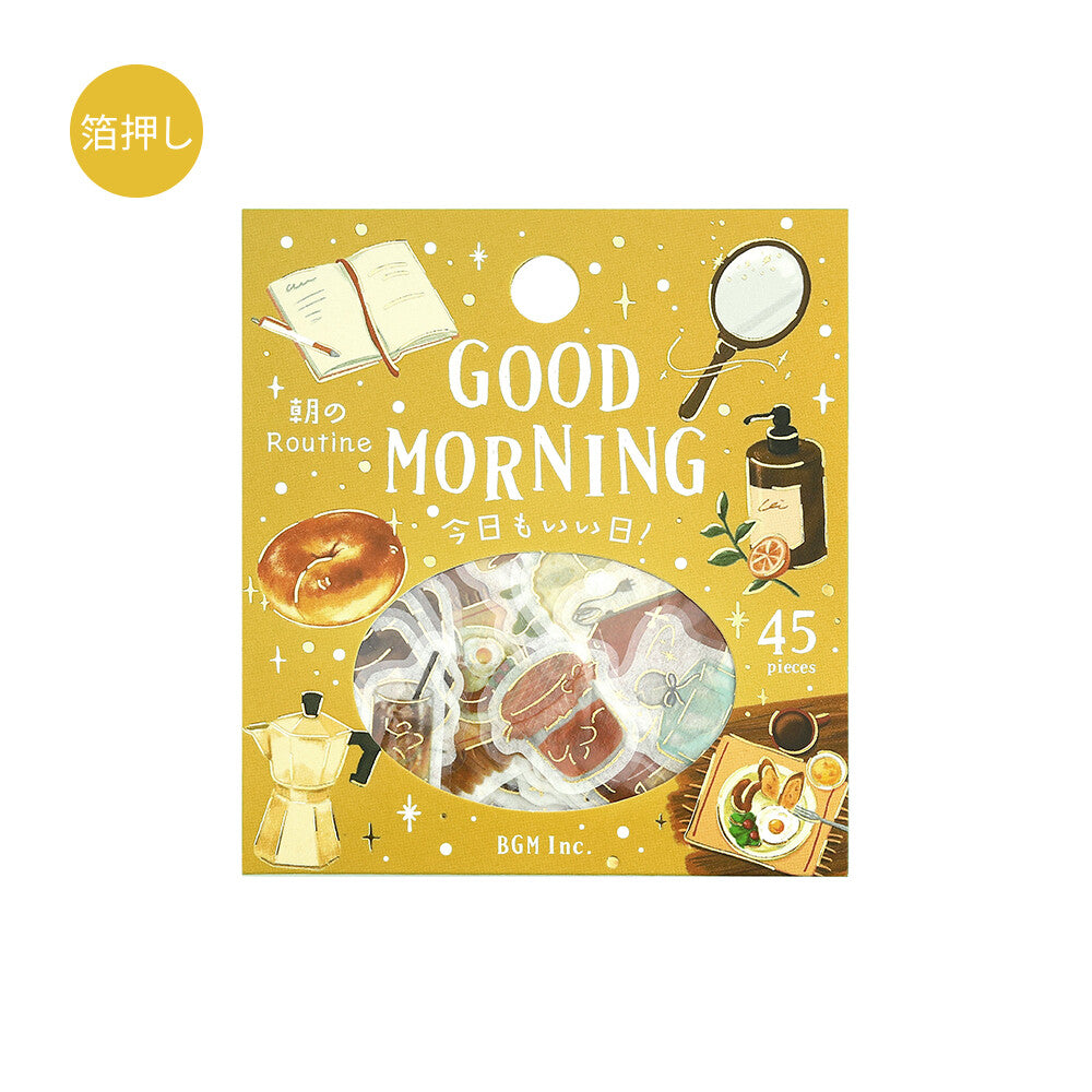 BGM Foil-Stamped Flake Stickers – Another Good Day: Good Morning