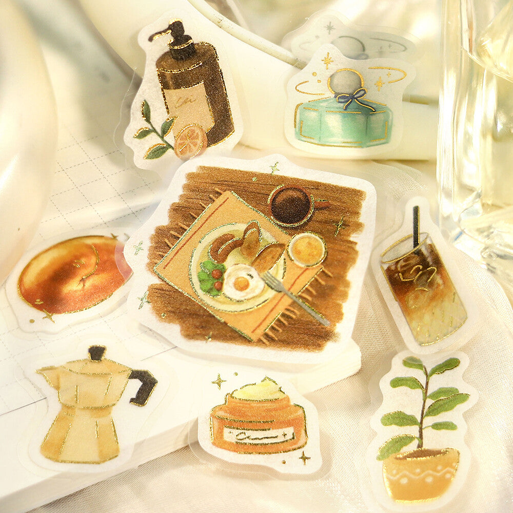 BGM Foil-Stamped Flake Stickers – Another Good Day: Good Morning