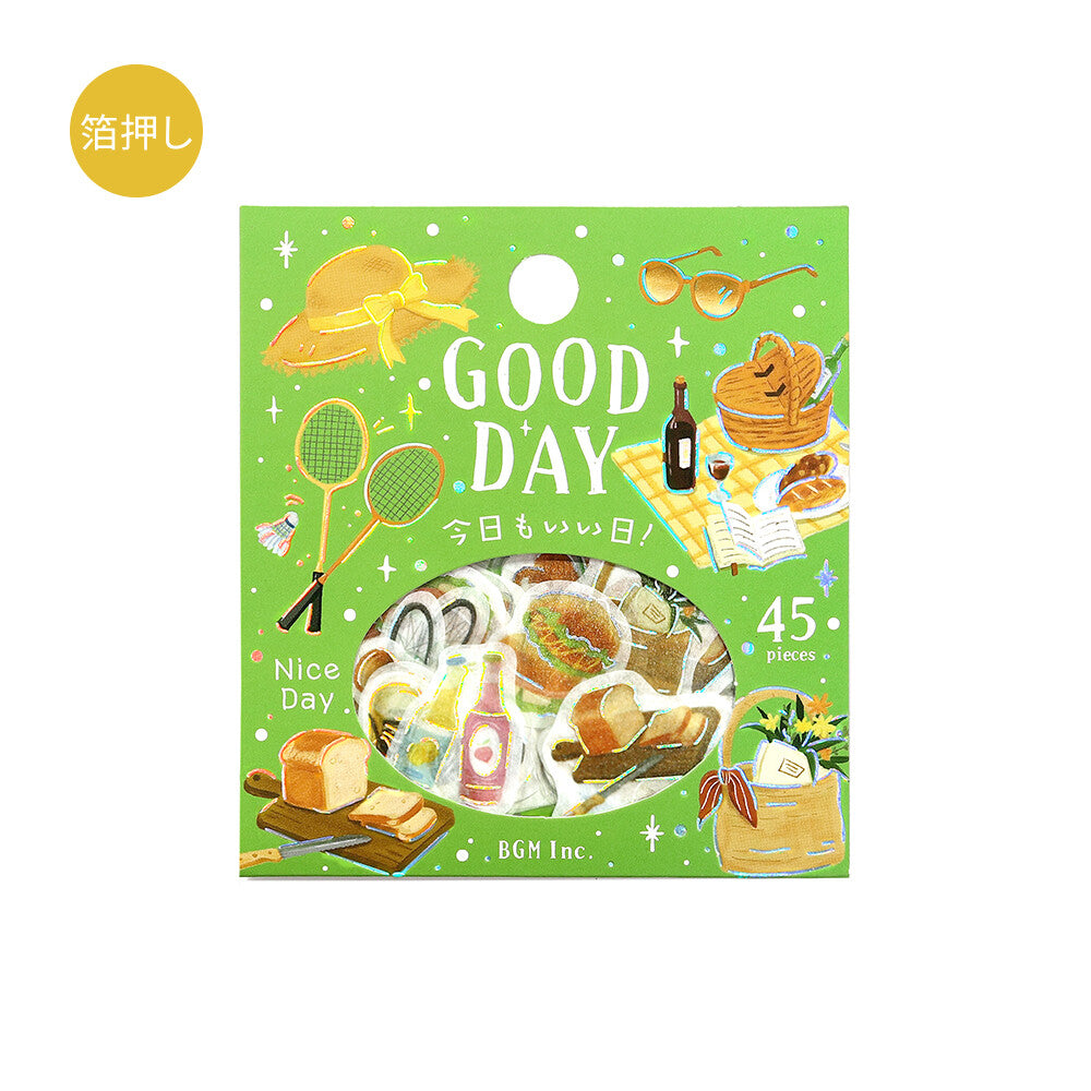 BGM Foil-Stamped Flake Stickers – Another Good Day: Good Day