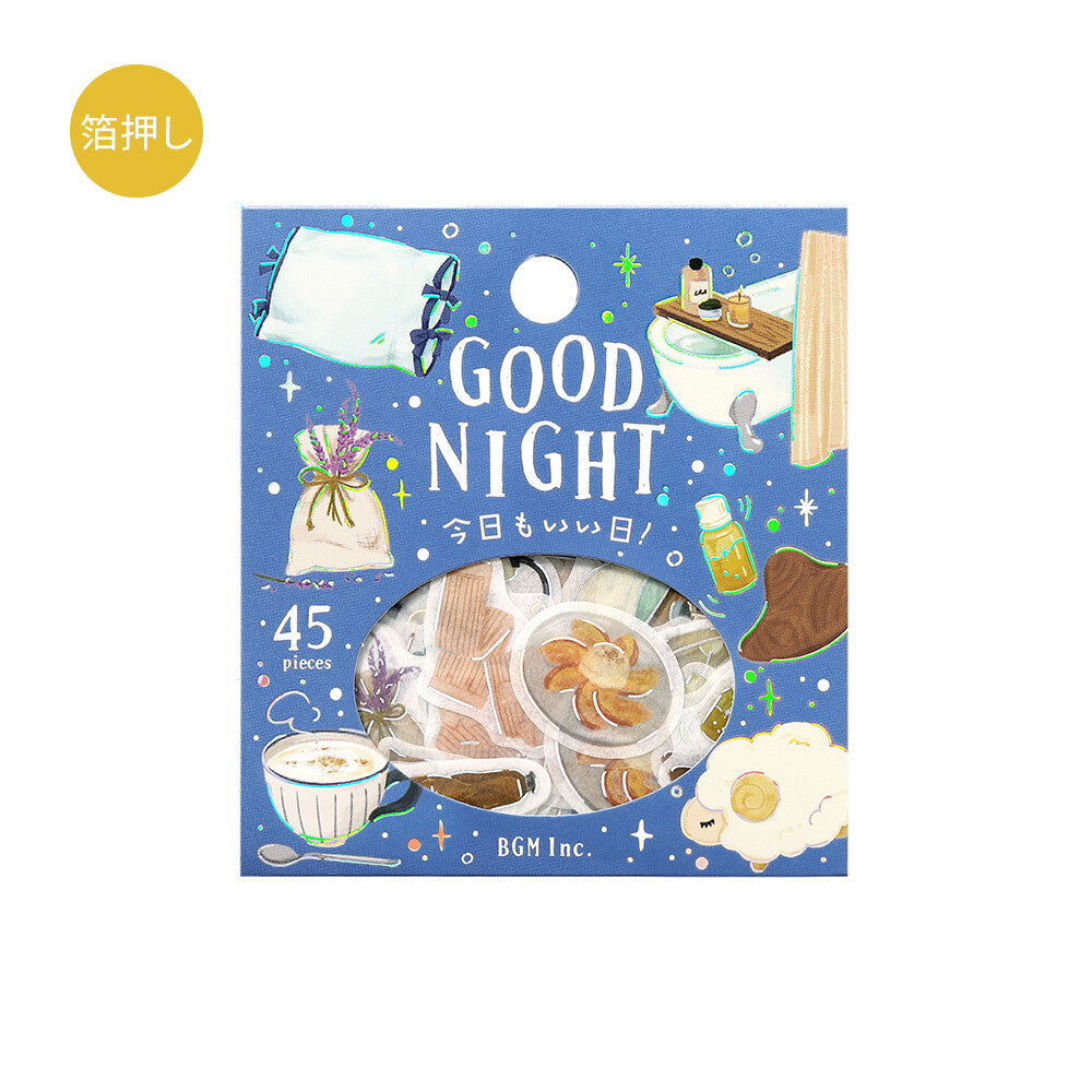 BGM Foil-Stamped Flake Stickers – Another Good Day: Good Night