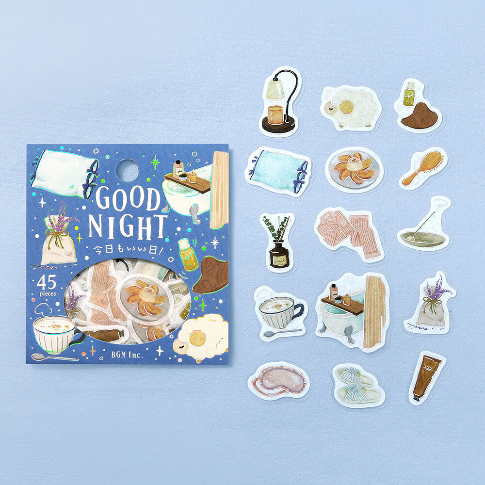 BGM Foil-Stamped Flake Stickers – Another Good Day: Good Night