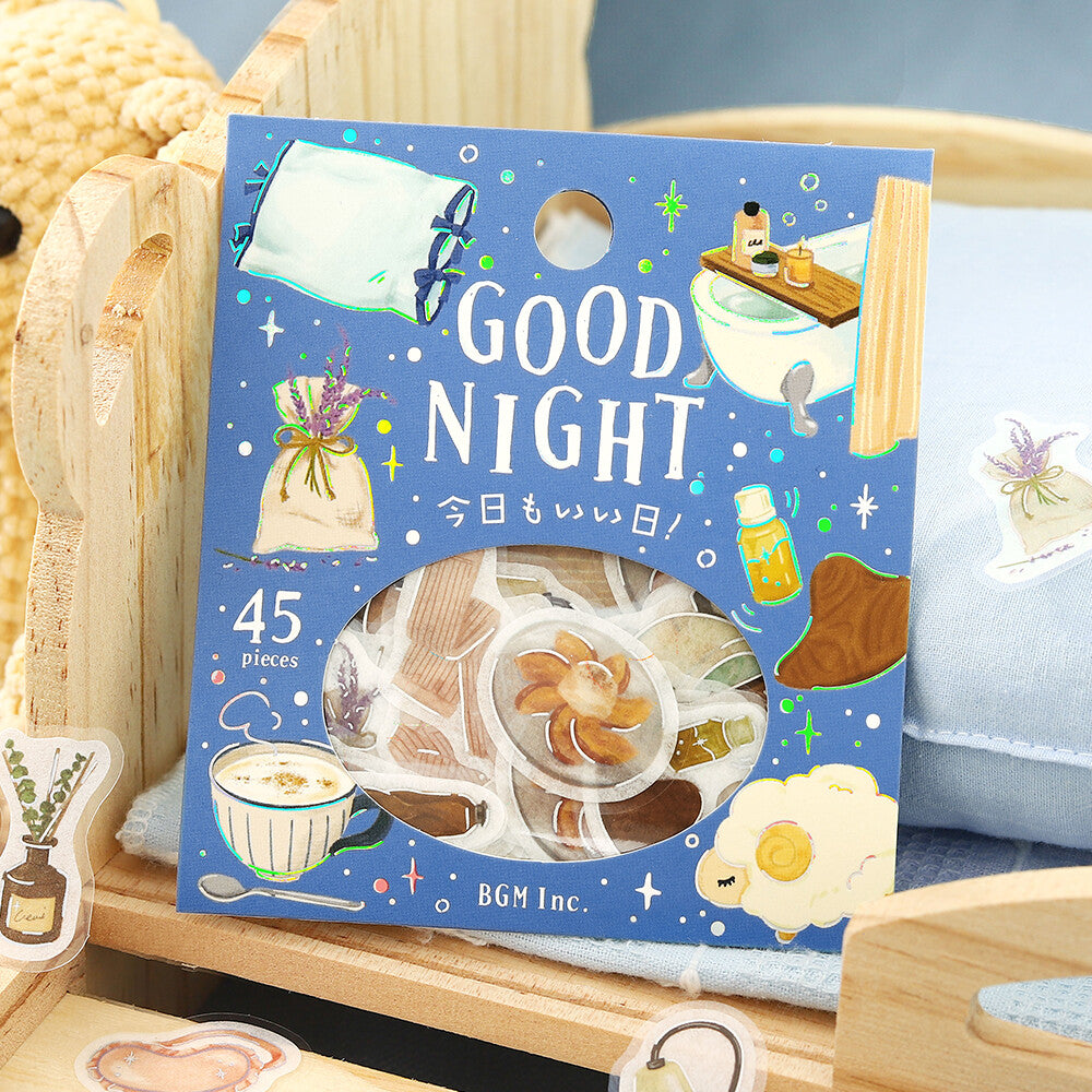 BGM Foil-Stamped Flake Stickers – Another Good Day: Good Night