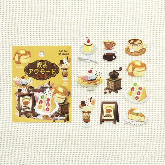 BGM Foil-Stamped Clear Stickers – Kissa À la Mode: Embroidery Book Yellow