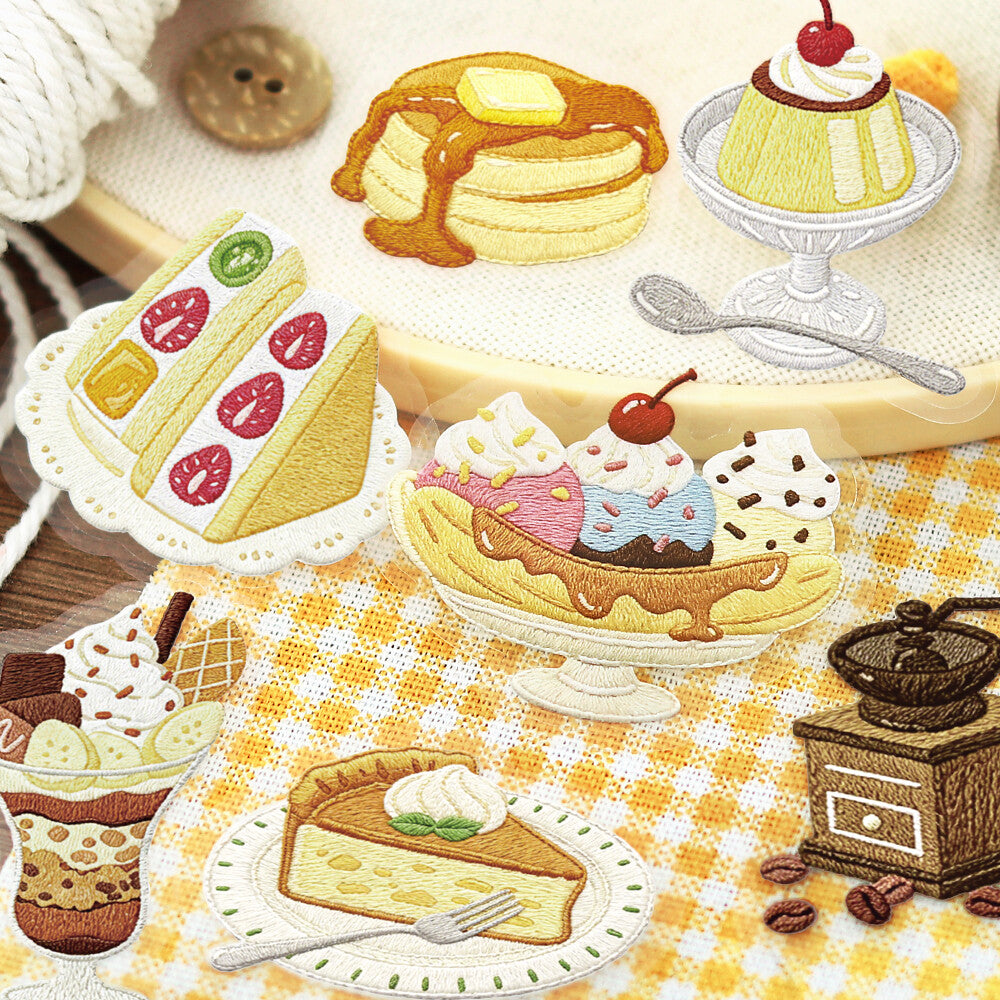BGM Foil-Stamped Clear Stickers – Kissa À la Mode: Embroidery Book Yellow