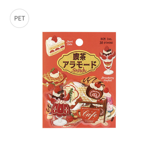 BGM Foil-Stamped Clear Stickers – Kissa À la Mode: Embroidery Book Red