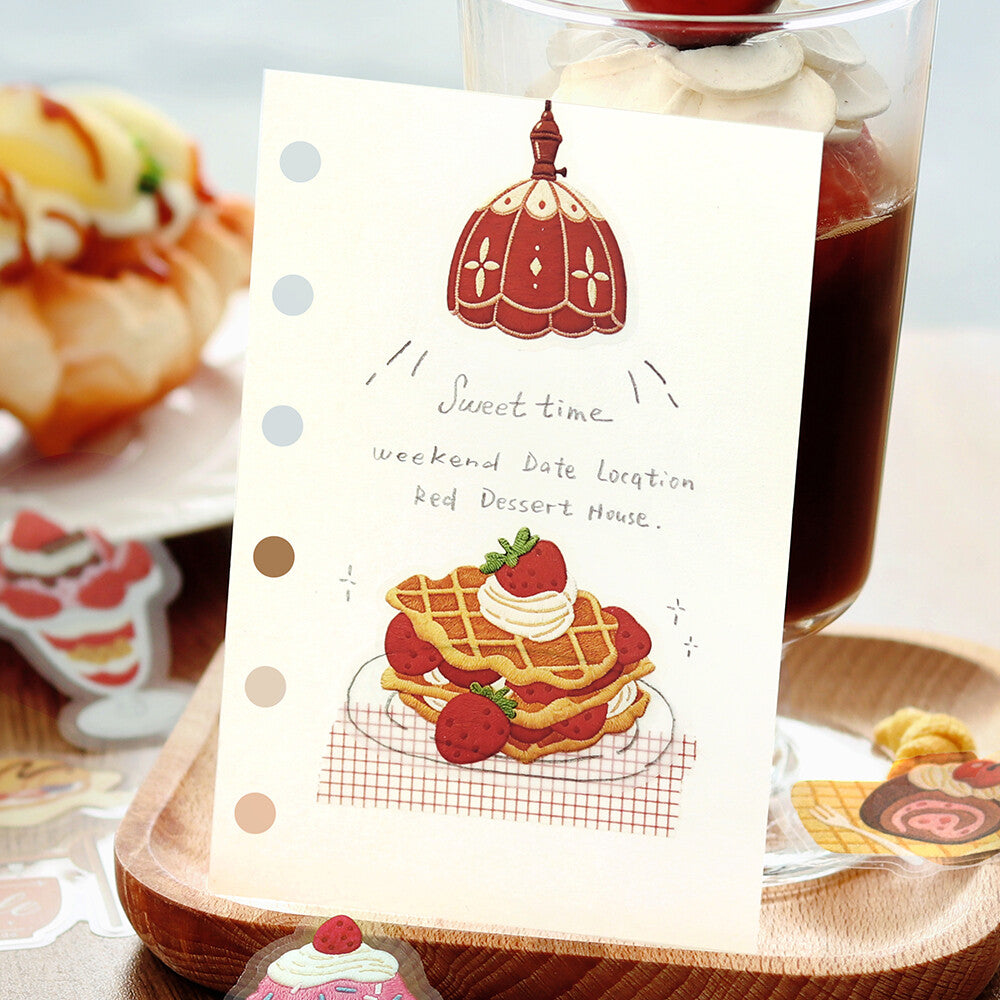 BGM Foil-Stamped Clear Stickers – Kissa À la Mode: Embroidery Book Red