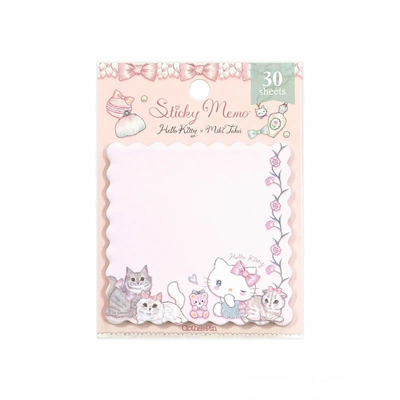 Miki Takei x Sanrio Character Sticky Note Hello Kitty