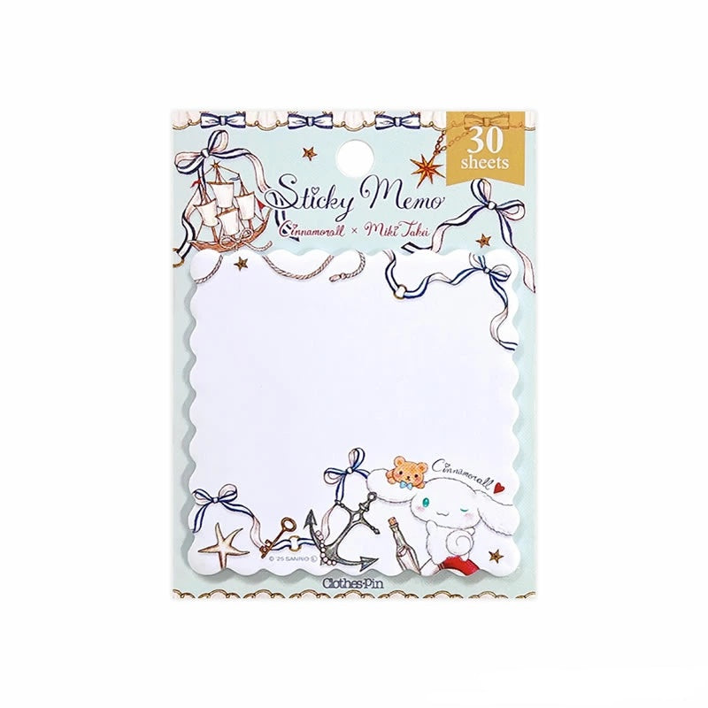 Miki Takei x Sanrio Character Sticky Note Cinnamoroll
