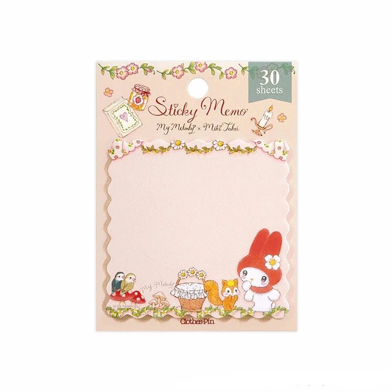 Miki Takei x Sanrio Character Sticky Note My Melody