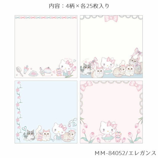 Miki Takei x Sanrio Character Memo Pad Hello Kitty
