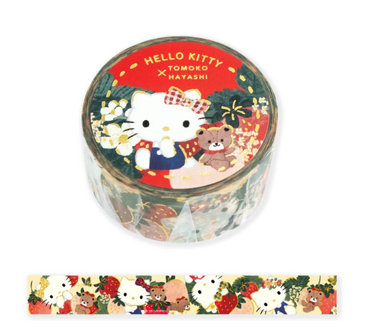 Sanrio Hello Kitty x Tomoko Hayashi Masking Tape 84221 Clothes-Pin - Shop 18mm Washi Tapes and Japanese Stationery at Papermind Stationery Shop