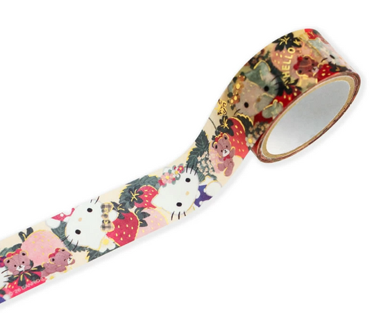 Sanrio Hello Kitty x Tomoko Hayashi Masking Tape 84221 Clothes-Pin - Shop 18mm Washi Tapes and Japanese Stationery at Papermind Stationery Shop