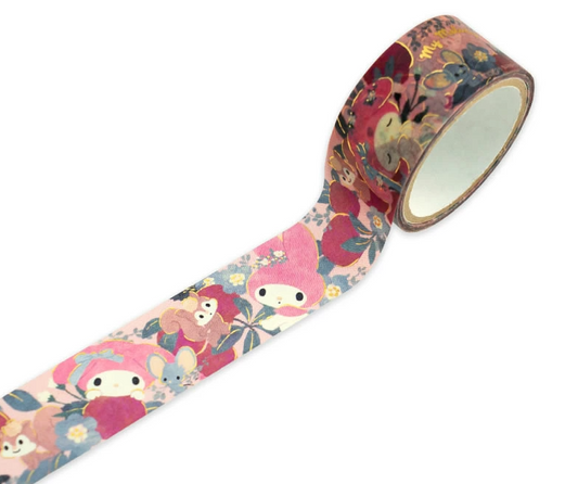 Sanrio My Melody x Tomoko Hayashi Masking Tape 84224 Clothes-Pin | papermind.shop