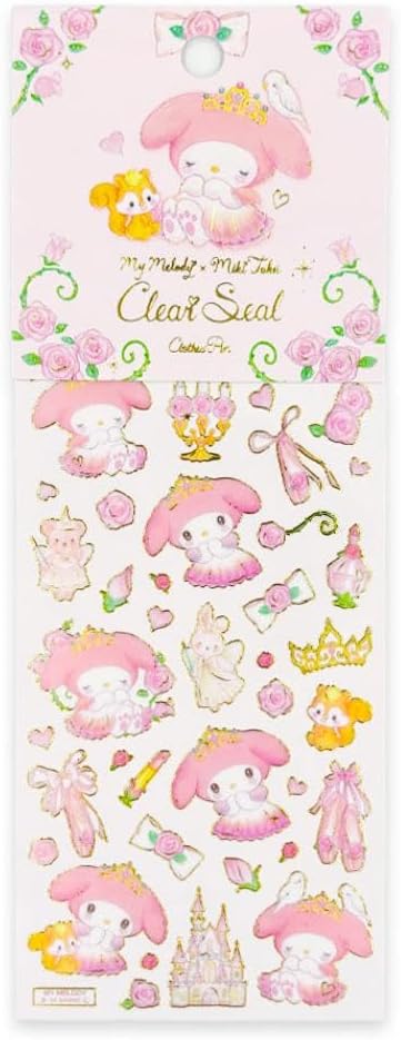 Sanrio Takei Miki x My Melody Clear Sticker Sheet - Fairy Tale Princess - Clothes Pin