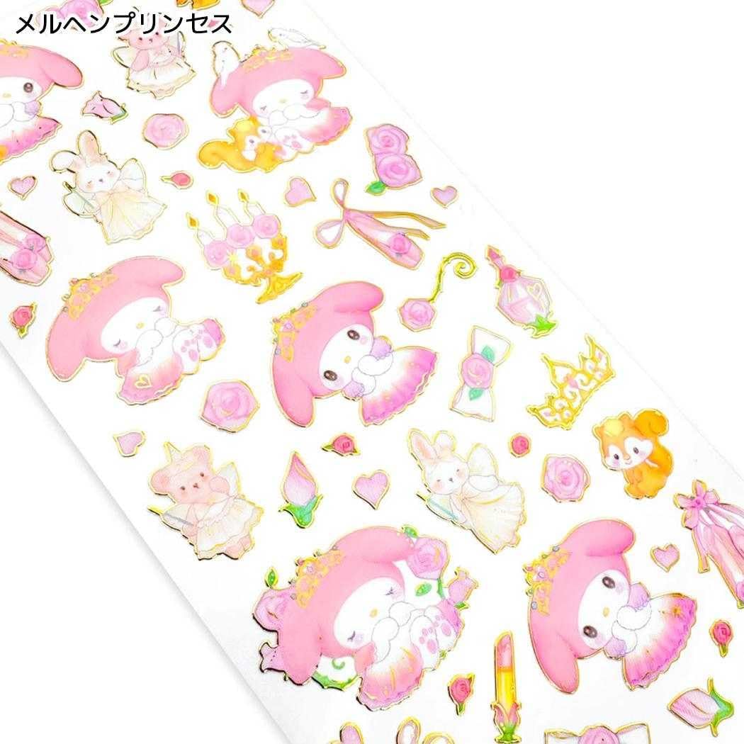 Sanrio Takei Miki x My Melody Clear Sticker Sheet - Fairy Tale Princess - Clothes Pin