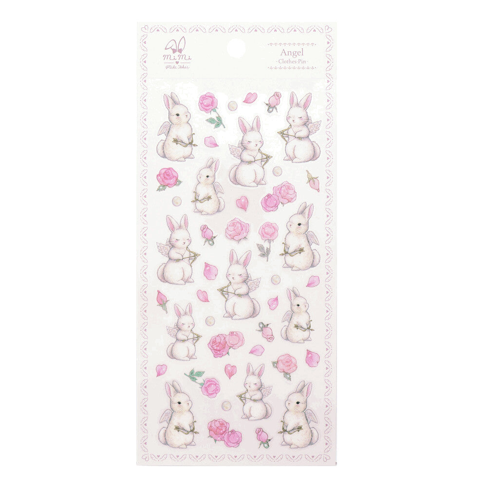 Takei Miki Mimi Sticker Sheet - Rabbit Angel