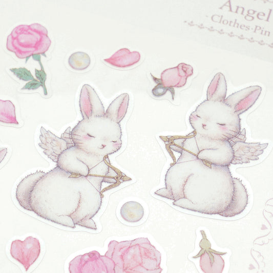 Takei Miki Mimi Sticker Sheet - Rabbit Angel