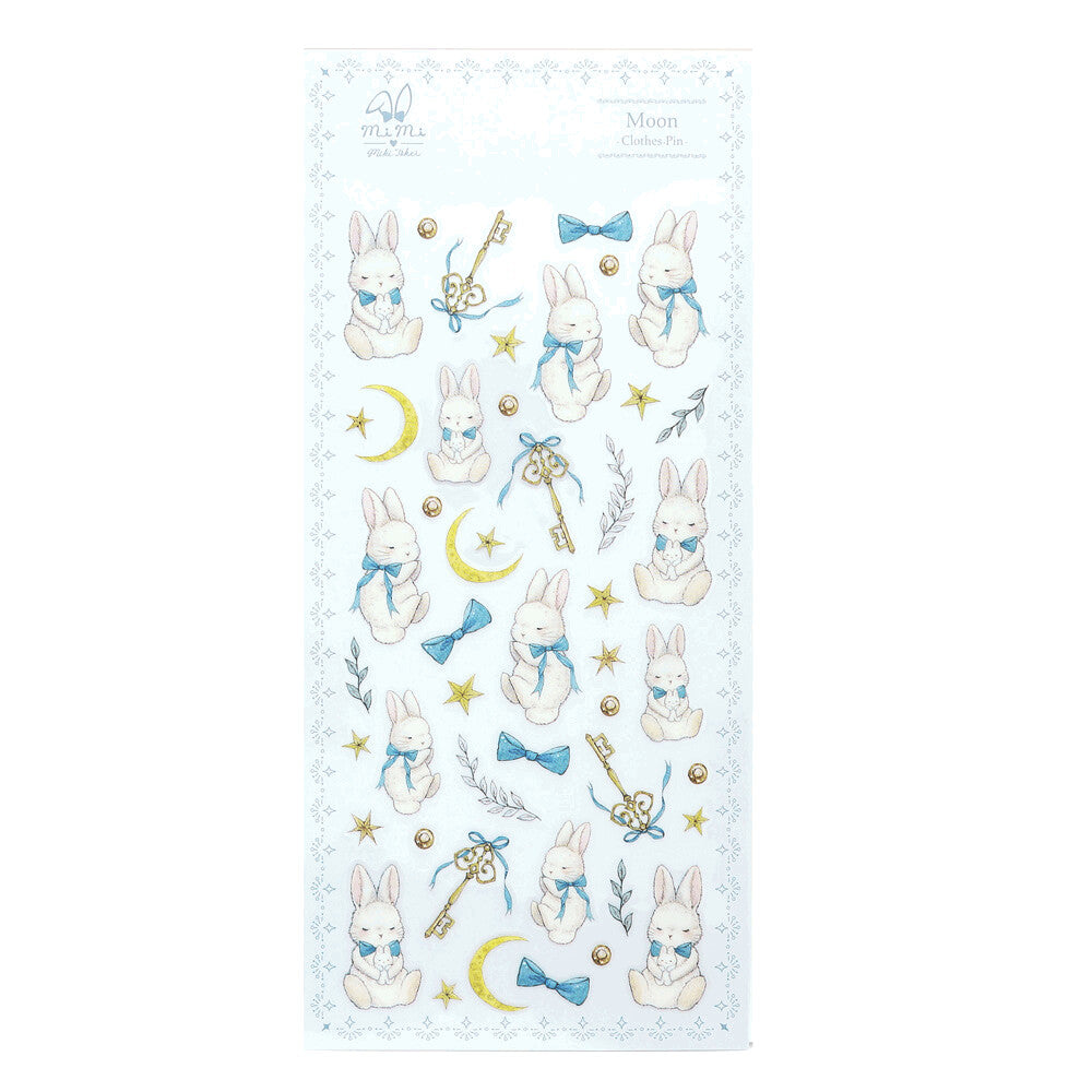 Takei Miki Mimi Sticker Sheet - Rabbit Moon