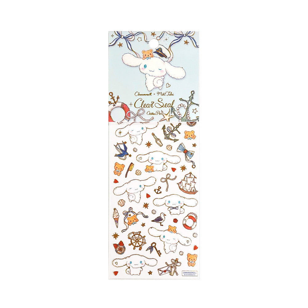 Sanrio x Takei Miki Sticker Sheet - Marine Cinnamoroll