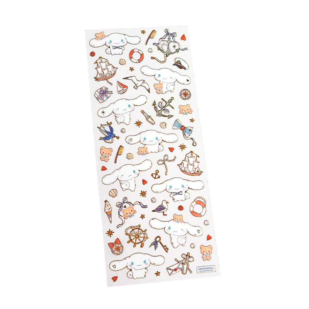 Sanrio x Takei Miki Sticker Sheet - Marine Cinnamoroll