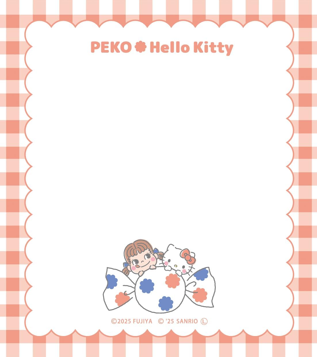 Sanrio x PEKO Memo Pad - Dot Hello Kitty