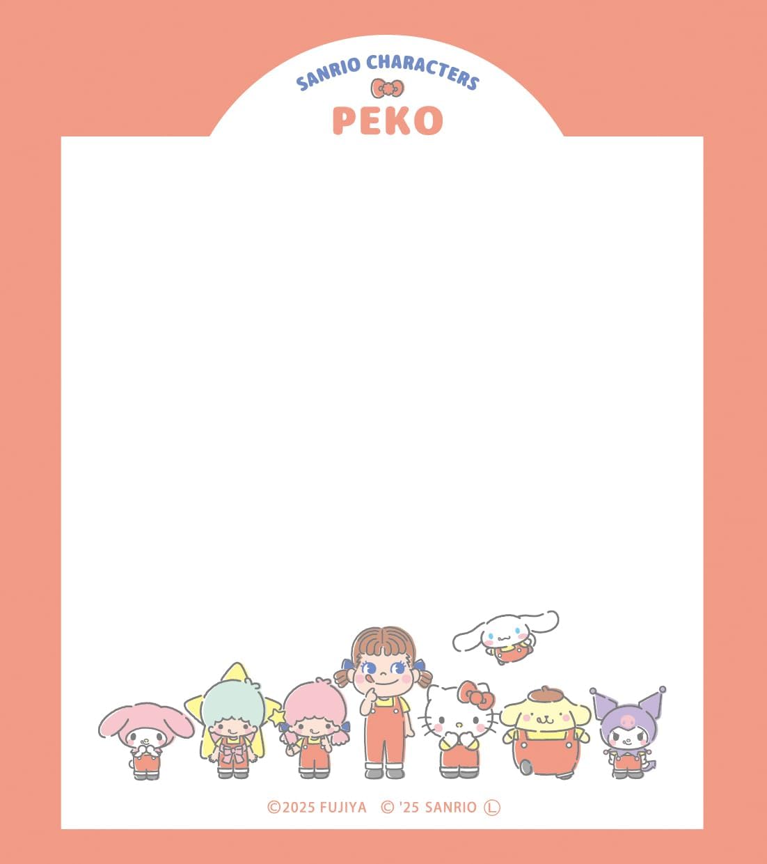 Sanrio x PEKO Memo Pad - Red Checker | Papermind Shop