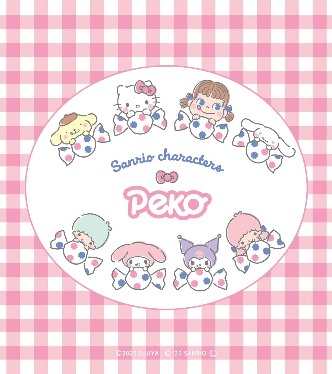 Sanrio x PEKO Memo Pad - Pink Checker | Papermind Shop