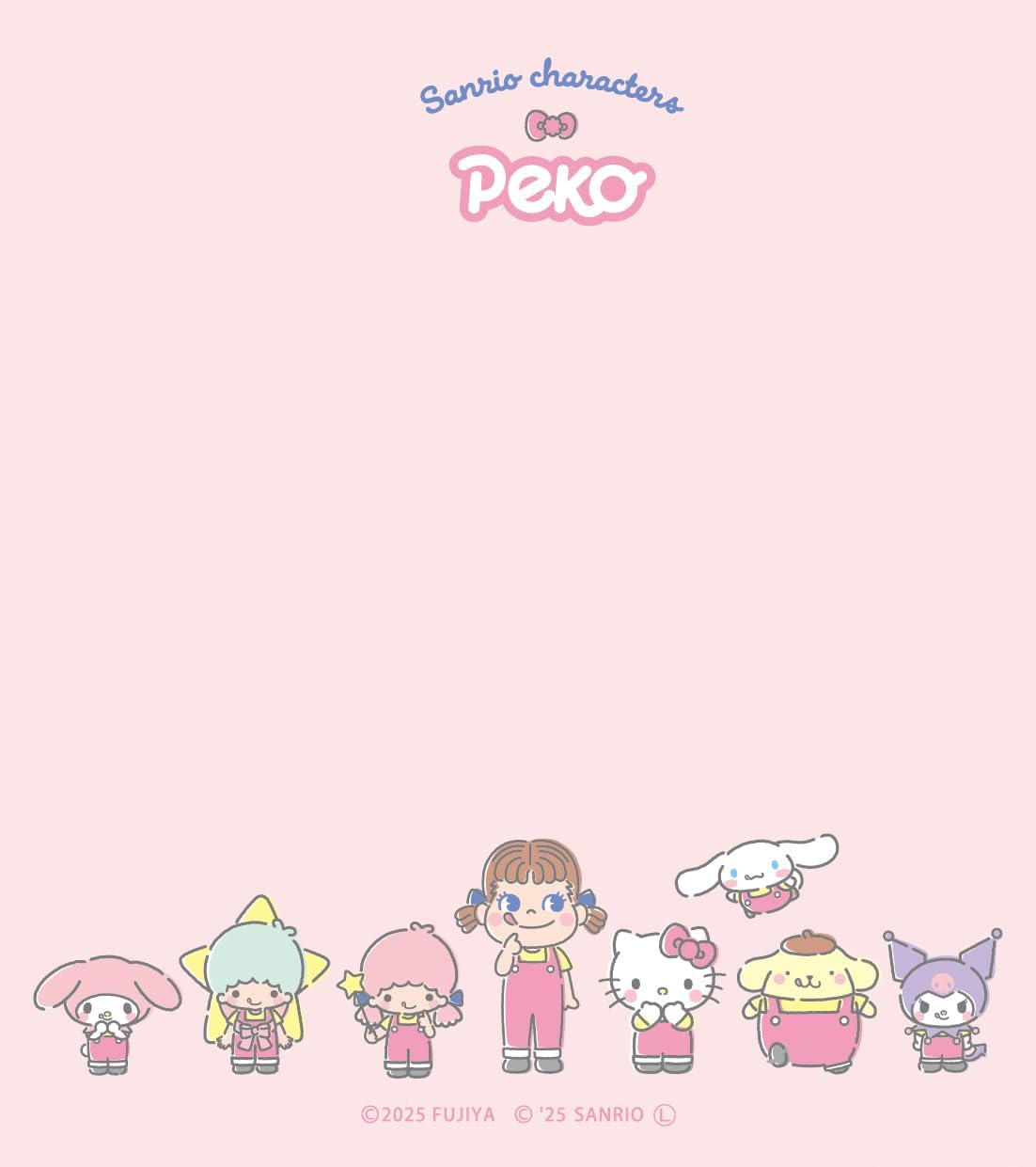 Sanrio x PEKO Memo Pad - Pink Checker | Papermind Shop