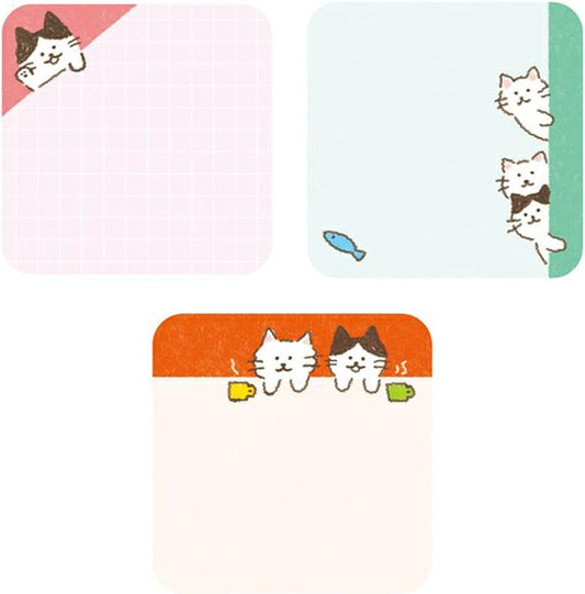 Furukawashiko Sticky Notes - Popping Up Cat | Papermind Shop