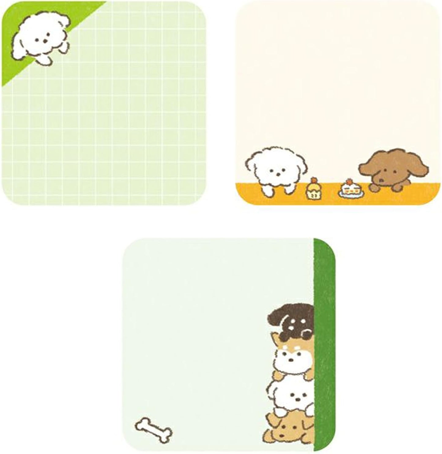 Furukawashiko Sticky Notes - Popping Up Dog | Papermind Shop