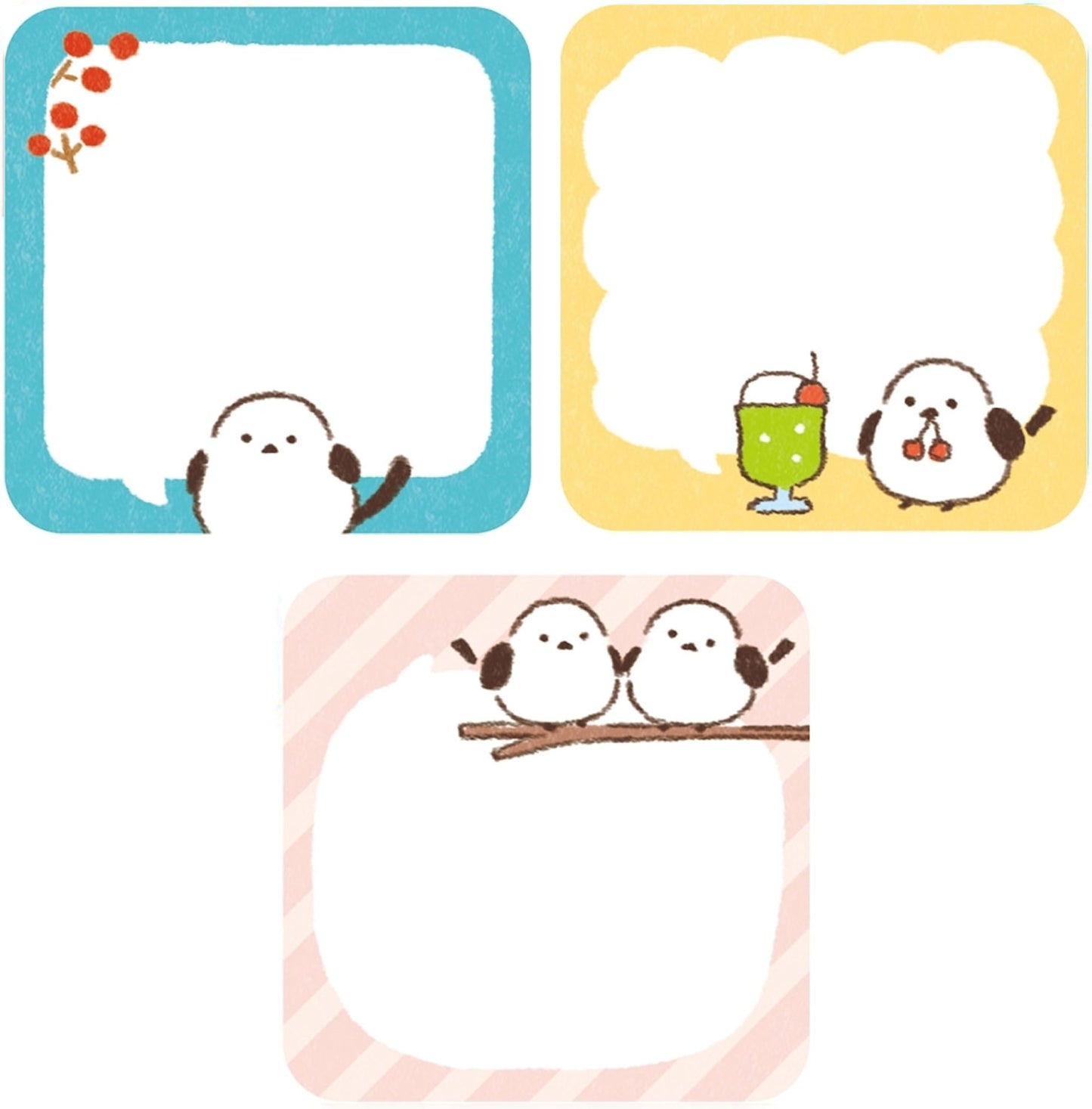 Furukawashiko Sticky Notes - Speech Bubble Bird | Papermind Shop