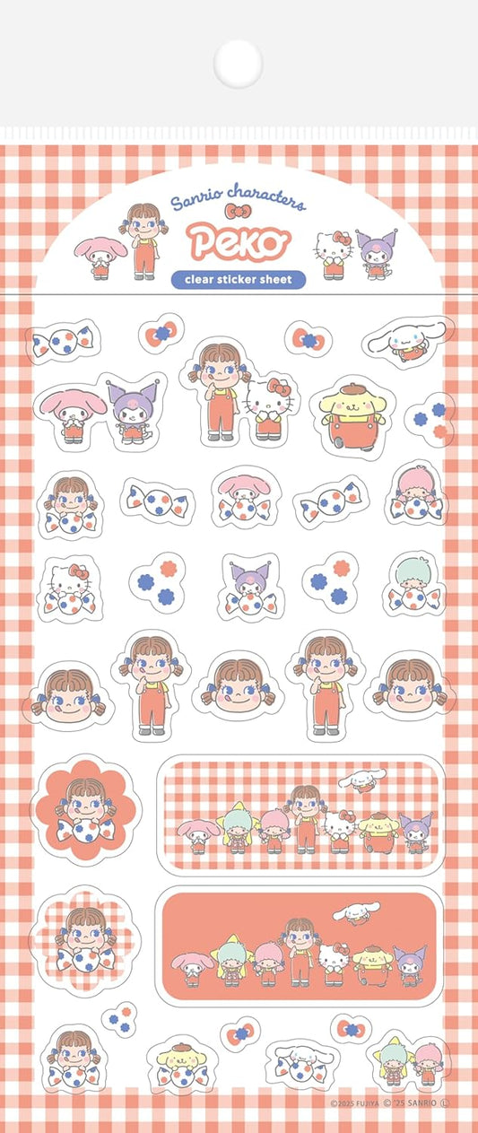 Sanrio x PEKO Sticker Sheet - Red Checker | Papermind Shop
