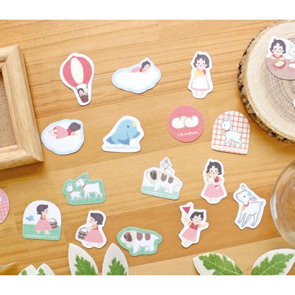 Furukawashiko Flake Stickers - Floating Heidi | Papermind Shop