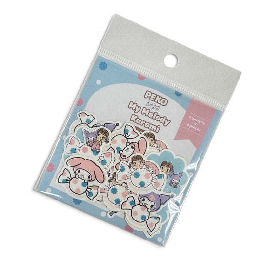 Sanrio x PEKO Flake Stickers - Dot Kuromi - Shop Flake Stickers and Japanese Stationery at Papermind Stationery Shop