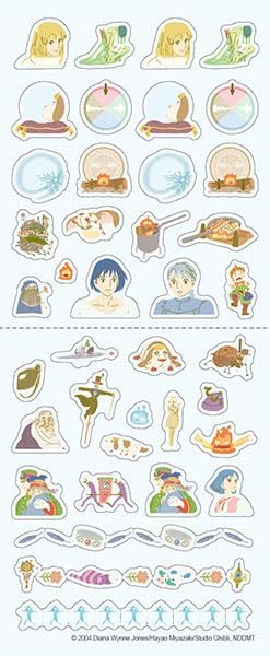 Studio Ghibli Sticker Sheet Schedule Sticker Howl's Moving Castle