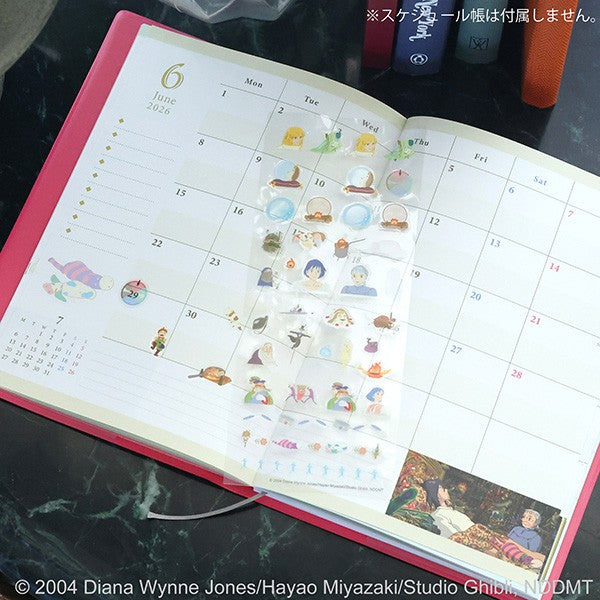 Studio Ghibli Sticker Sheet Schedule Sticker Howl's Moving Castle