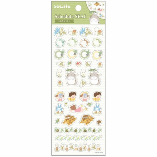 Studio Ghibli Sticker Sheet Schedule Sticker My Neighbor Totoro