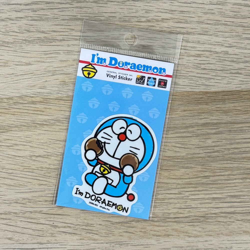I'm Doraemon Die-Cut Sticker – Dorayaki | Sanrio-Style Character Decal for Phones & Suitcases - Shop Vinyl Stickers and Japanese Stationery at Papermind Stationery Shop