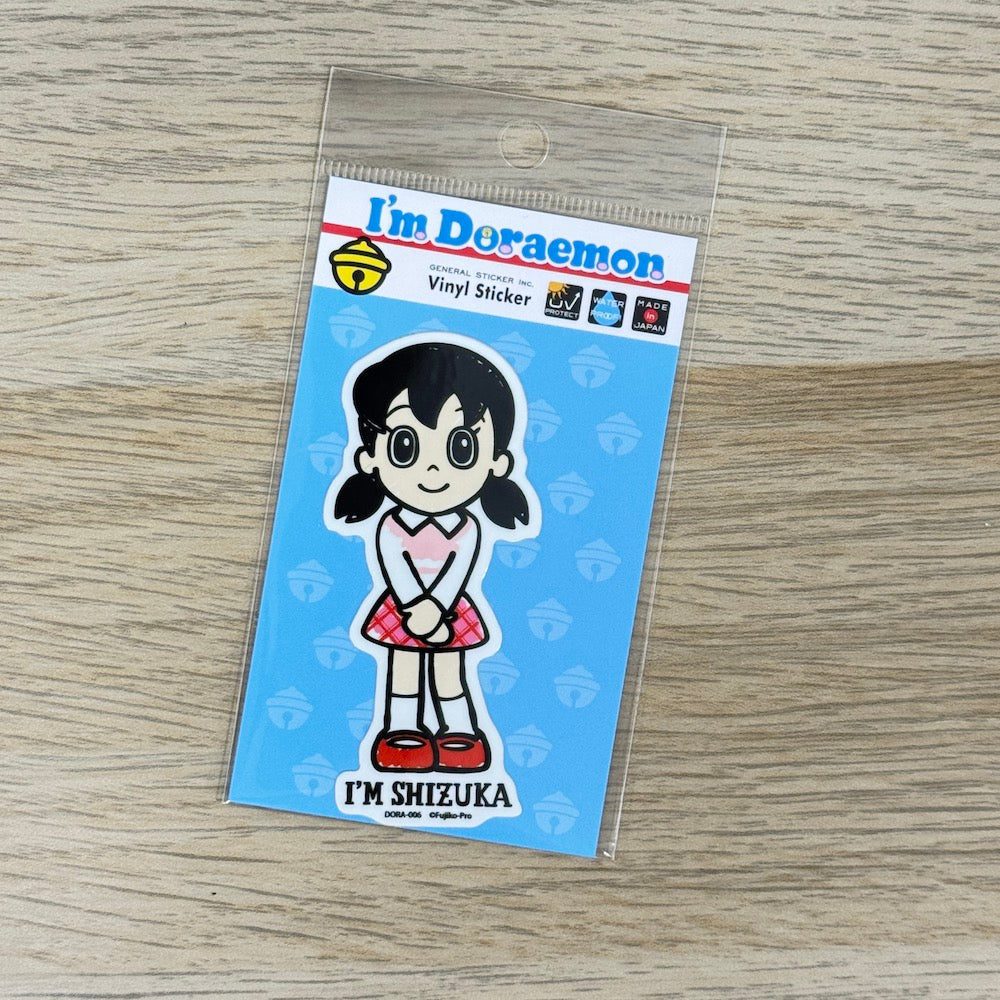 I'm Doraemon Die-Cut Sticker – Shizuka-chan | Sanrio-Style Character Decal for Phones & Suitcases - Shop Vinyl Stickers and Japanese Stationery at Papermind Stationery Shop