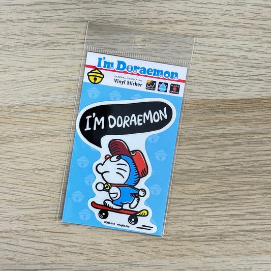 I'm Doraemon Die-Cut Sticker – Skateboard | Sanrio-Style Character Decal for Phones & Suitcases - Shop Vinyl Stickers and Japanese Stationery at Papermind Stationery Shop
