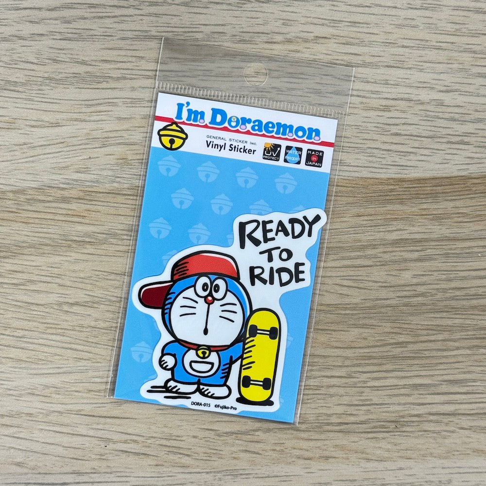 I'm Doraemon Die-Cut Sticker – READY TO RIDE | Sanrio-Style Character Decal for Phones & Suitcases - Shop Vinyl Stickers and Japanese Stationery at Papermind Stationery Shop