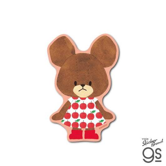 The Bears' School Die-Cut Sticker – Apple Girl & Jackie 02 | Picture Book Character Decal for Kids - Shop Vinyl Stickers and Japanese Stationery at Papermind Stationery Shop